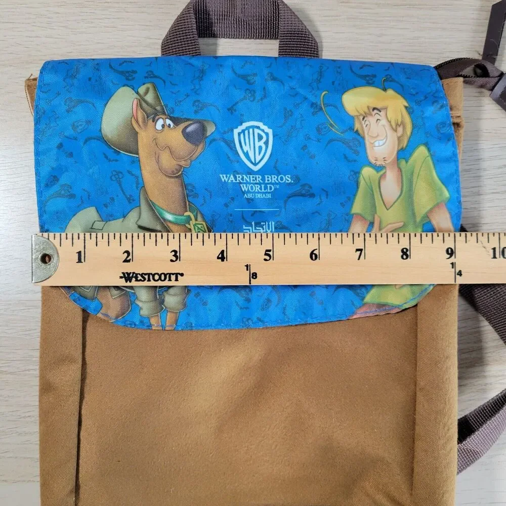 Scooby Doo Warner Bros Abu Dhabi Etihad Airways Kids Brown Backpack Bag Shaggy